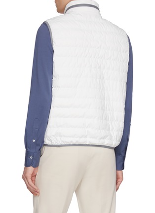 Back View - Click To Enlarge - BRUNELLO CUCINELLI - Zip Up Padded Vest