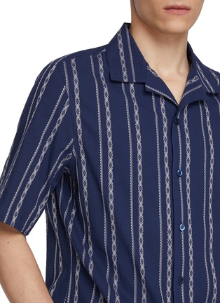  - BRUNELLO CUCINELLI - Chalk Striped Cotton Shirt