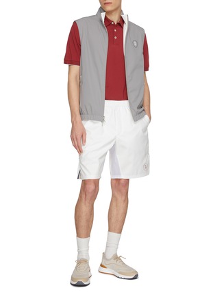 Figure View - Click To Enlarge - BRUNELLO CUCINELLI - Logo Tennis Baermuda Shorts