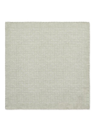 Figure View - Click To Enlarge - BRUNELLO CUCINELLI - Pattern Silk Pocket Square