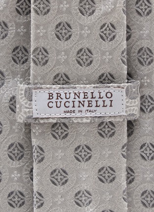 Detail View - Click To Enlarge - BRUNELLO CUCINELLI - Jacquard Pattern Silk Tie