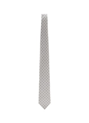 Figure View - Click To Enlarge - BRUNELLO CUCINELLI - Jacquard Pattern Silk Tie