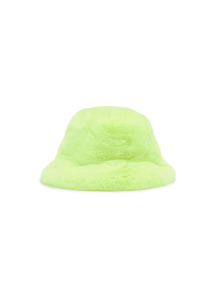  - FJOLLA - Faux Fur Bucket Hat — Safety Yellow
