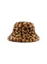  - FJOLLA - Faux Fur Bucket Hat — Brown Leopard