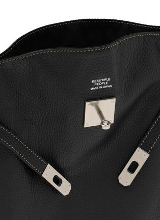 Detail View - Click To Enlarge - BEAUTIFUL PEOPLE - Extra Large Market Shrink Leather Bag