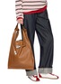 Figure View - Click To Enlarge - BEAUTIFUL PEOPLE - Extra Large Market Shrink Leather Bag