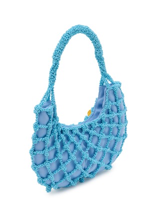 Detail View - Click To Enlarge - ROSANTICA - Nodi Codette Beaded Satin Hobo Bag