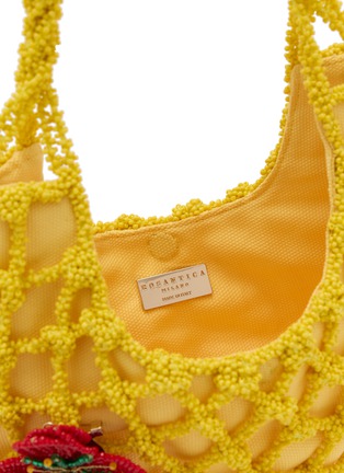 Detail View - Click To Enlarge - ROSANTICA - Nodi Codette Beaded Satin Hobo Bag