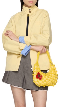 Figure View - Click To Enlarge - ROSANTICA - Nodi Codette Beaded Satin Hobo Bag