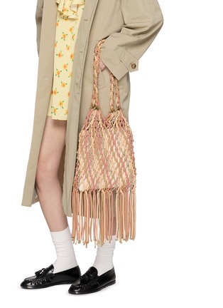 Figure View - Click To Enlarge - ROSANTICA - Cefalù Strass Net Shopper Bag