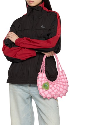 Figure View - Click To Enlarge - ROSANTICA - Nodi Codette Beaded Satin Hobo Bag