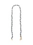 ROSANTICA Denim Knotted Beaded Fabric Strap