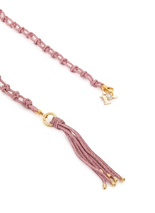 Detail View - Click To Enlarge - ROSANTICA - Small Capri Crystal Embellished Yarn Strap