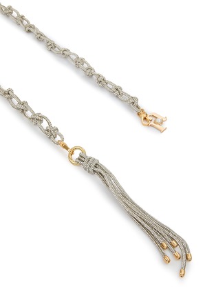 Detail View - Click To Enlarge - ROSANTICA - Small Capri Crystal Embellished Yarn Strap