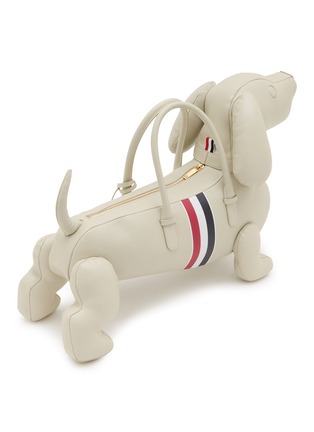 Detail View - Click To Enlarge - THOM BROWNE - Hector Pebble Grain Leather Bag