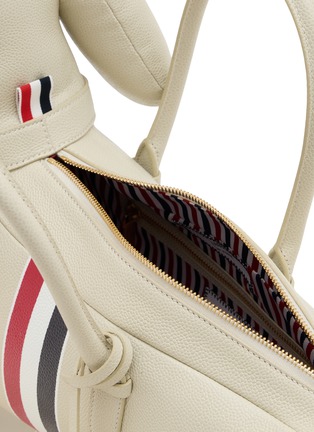 Detail View - Click To Enlarge - THOM BROWNE - Hector Pebble Grain Leather Bag
