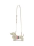 THOM BROWNE Mini Hector Grained Leather Crossbody Bag