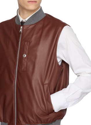  - BRUNELLO CUCINELLI - Short Sleeve Linen Cotton Polo Shirt