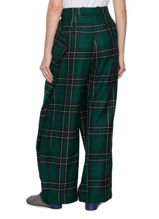 Back View - Click To Enlarge - JW ANDERSON - Plaid Fold Over Pants