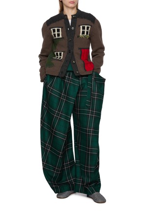 Figure View - Click To Enlarge - JW ANDERSON - Plaid Fold Over Pants