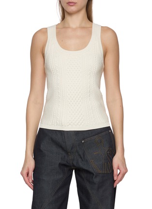 Main View - Click To Enlarge - JW ANDERSON - Cable Knit Tank Top