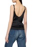 Back View - Click To Enlarge - JW ANDERSON - Knotted Waist Crinkle Silk Cami Top