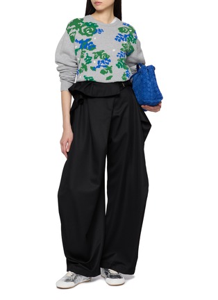 Figure View - Click To Enlarge - JW ANDERSON - Fold Over Wool Trousers