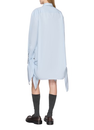 Back View - Click To Enlarge - JW ANDERSON - Side Knot Shirt Dress