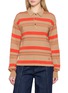 JW ANDERSON Knitted Striped Rugby Polo Shirt