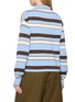 Back View - Click To Enlarge - JW ANDERSON - Knitted Striped Rugby Polo Shirt