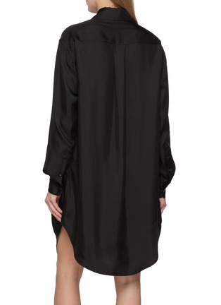 Back View - Click To Enlarge - JW ANDERSON - Tuxedo Drape Shirt Dress