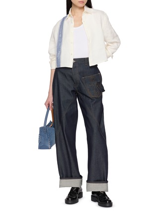 Figure View - Click To Enlarge - JW ANDERSON - Cropped Shirt