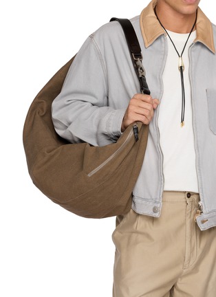 Figure View - Click To Enlarge - LEMAIRE - XL Quiver Clip Canvas Bag