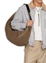 Figure View - Click To Enlarge - LEMAIRE - XL Quiver Clip Canvas Bag