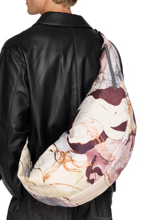 Front View - Click To Enlarge - LEMAIRE - XL Quiver Clip Printed Canvas Bag