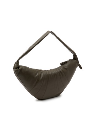 Detail View - Click To Enlarge - LEMAIRE - Large Croissant Grained Leather Bag