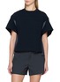 SACAI Bicolour Contrast Denim Back T-Shirt