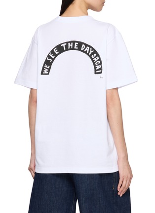 Back View - Click To Enlarge - SACAI - Geoff Graphic Cotton T-Shirt