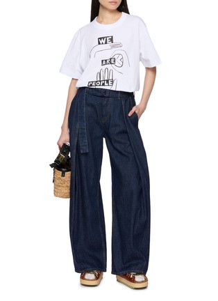 Figure View - Click To Enlarge - SACAI - Geoff Graphic Cotton T-Shirt