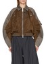 SACAI Hybrid Raglan Sleeve Bomber Jacket