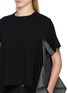  - SACAI - Flared Asymmetrical Hem T-Shirt
