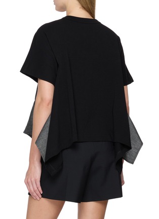 Back View - Click To Enlarge - SACAI - Flared Asymmetrical Hem T-Shirt