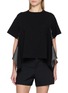 SACAI Flared Asymmetrical Hem T-Shirt