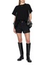 Figure View - Click To Enlarge - SACAI - Flared Asymmetrical Hem T-Shirt