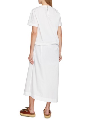 Back View - Click To Enlarge - SACAI - Everyday Allday Print Asymmetrical T-Shirt