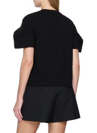 Back View - Click To Enlarge - SACAI - Everyday Allday Print Drama Sleeve T-Shirt