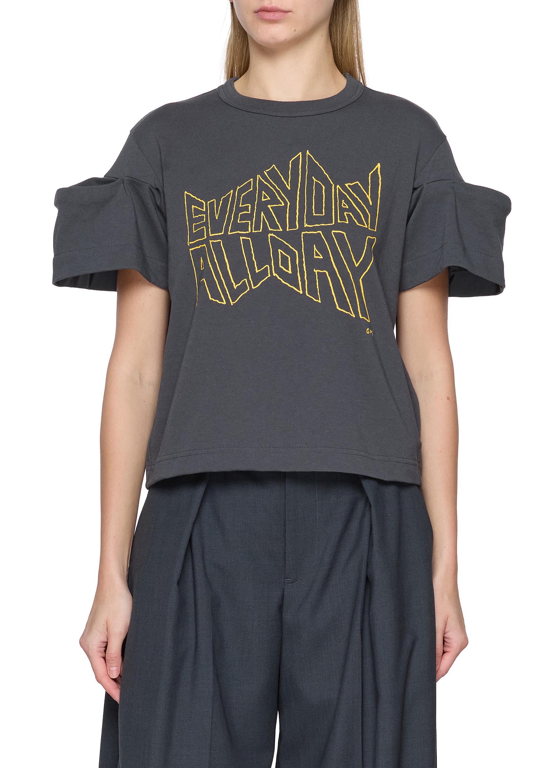 Sacai EVERYDAY ALLODAY Tシャツ SACAI | Everyday Allday Print Drama Sleeve T-Shirt | Women | Lane