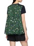 Back View - Click To Enlarge - SACAI - Bifabric Floral Panel Cotton T-Shirt
