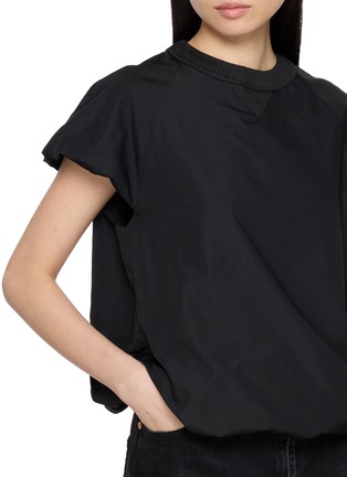  - SACAI - Cap Sleeve Open Back Poplin Top