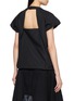 Back View - Click To Enlarge - SACAI - Cap Sleeve Open Back Poplin Top